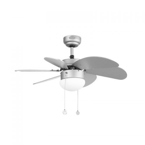 Lubiniai ventiliatoriai, PALAO Pilkas lubinis ventiliatorius Ø82CM 6 AŠMENŲ 1XE14 40W 33186 IP20