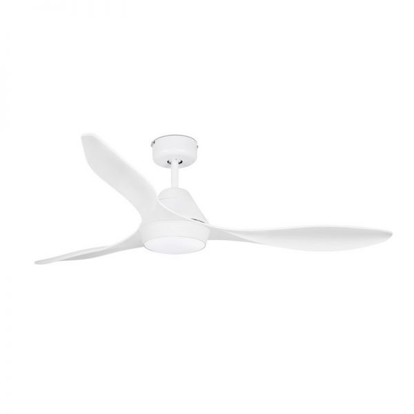Šviestuvas su ventiliatoriumi, POLARIS LED 18W 2700K Baltas lubinis ventiliatorius su DC varikliu Ø132 CM 3 AŠMENŲ IP20 33346
