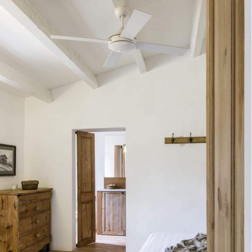 Ventiliatoriai be apšvietimo, MALLORCA Baltas lubinis ventiliatorius Ø132CM 4 AŠMENŲ 33350 IP20
