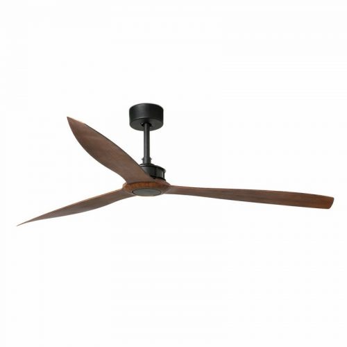 Ventiliatoriai be apšvietimo, JUST FAN Juodas matinis/medinis lubinis ventiliatorius SMART Ø1780 MM 33430WP IP20