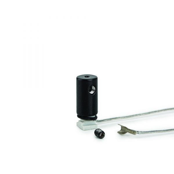 Laikikliai Strypai Troseliai, FI-8-LIN-ZMZ Juodas nerūdijančio plieno adaptorius led profilio pakabinimui 42286L9005