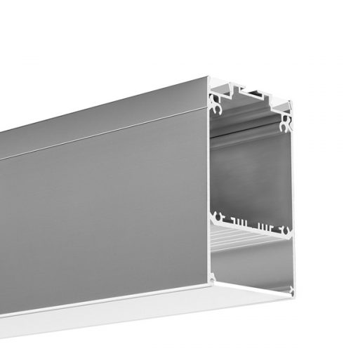 LED profiliai, DES pakabinamas/paviršinis anoduotas led profilis, 50mm pločio A18030A