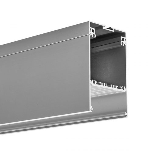 LED profiliai, GLADES Profile paviršinis anoduotas led profilis, 50mm pločio A18036A