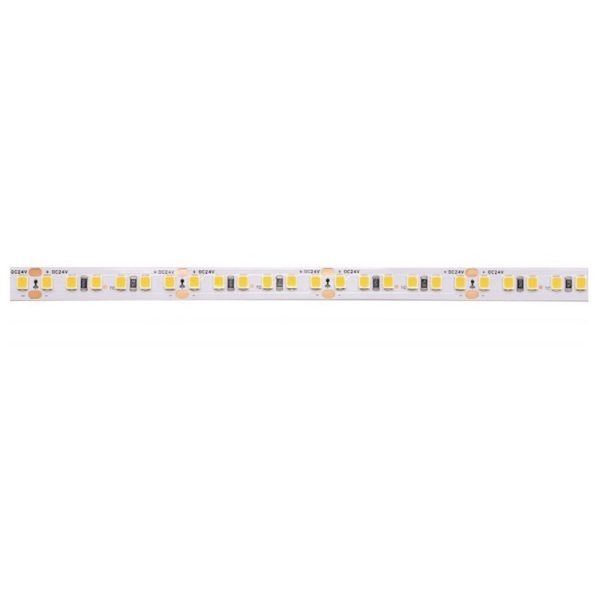 LUXSONN, 6 W/M LED Juosta LUXSONN, samsung diodai CRI>80 SMD2835, DC24 168LED/m, 3000K Šiltai balta. IP20 Karpoma kas 3 diodus 2,5cm.