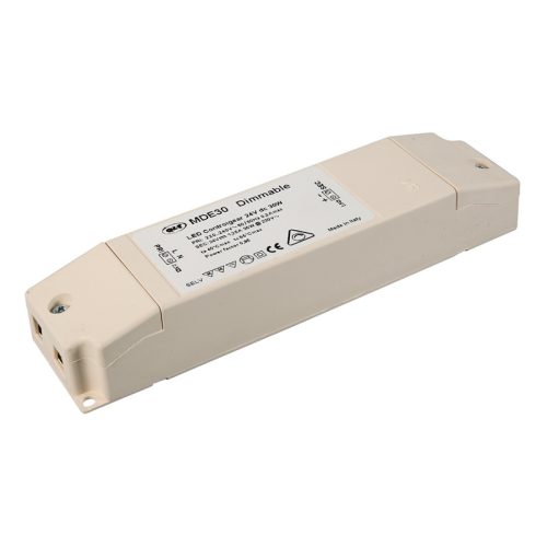 Maitinimo šaltiniai valdomi TRIAC, MDE Dimmable TRIAC/IGBT/MOSFET 30W 24V IP20 IGBT/MOSFET/TRIAC