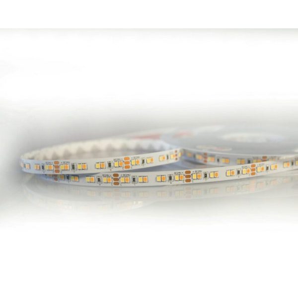 Tunable white CCT LED juostos, LED juosta 24V IP20 LED 2835 13+13 w/m 2120-2230 lm/m 2700K-6500K TUNABLE WHITE Karpoma kas 50mm