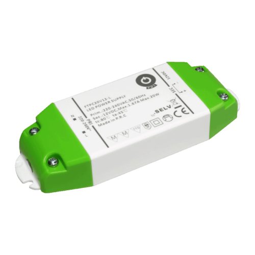 Maitinimo šaltiniai 24/48 VDC, Impulsinis maitinimo šaltinis LED 24V 20W 0.83A IP20
