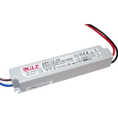 Maitinimo šaltiniai 24/48 VDC, Impulsinis maitinimo šaltinis LED 24V 12W 0.5A IP67