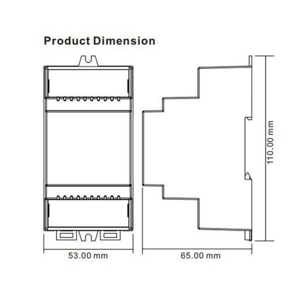 Valdymo sistemos RF serijos, LED valdiklis 12-36V 4x5A, tvirtinamas ant DIN bėgelio, Easy-RF serija, Sunricher