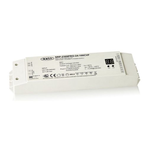 Maitinimo šaltiniai 24/48 VDC, LED maitinimo šaltinis 24Vdc, 100W, DALI DT8 CCT/RGBW/XY, 4 kanalai, Sunricher