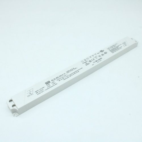 Maitinimo šaltiniai 24/48 VDC, Impulsinis maitinimo šaltinis LED 24V 3.3A, 16.8x30x320mm, Mean Well