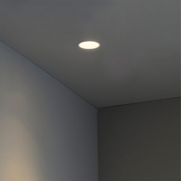 Vonios kambario apšvietimas, Įleidžiamas šviestuvas FRESH GU10 baltas 02100501 IP20