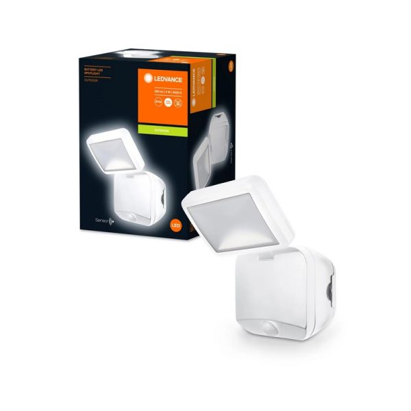 Lauko prožektoriai, LED prožektorius su elementais Spotlight Single Baltas 4000K 4W 95° IP54 JUDESIO DAVIKLIS