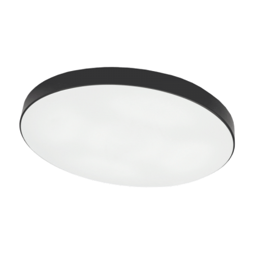 TOPE Lighting, Apvalus juodas lubinis led šviestuvas BOSTON 3000-6500K