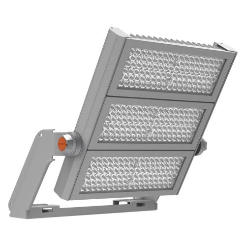 Prekybos erdvių apšvietimas, LED prožektorius Pilkas 900W Floodlight Max symmetric 30° 100000 val. CRI80 IP66