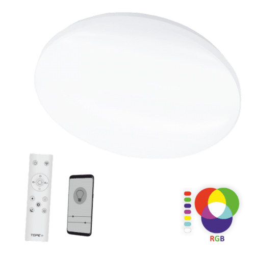 TOPE Lighting, SOFIA Apvalus lubinis led šviestuvas su RGB funkcija 3000-6000K