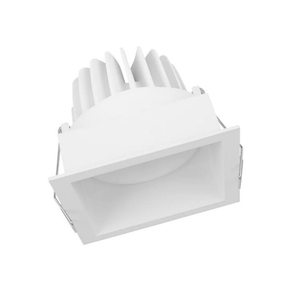 Įleidžiami šviestuvai Downlight, Įleidžiamas šviestuvas Baltas/Juodas Spot Square 8W/3000K CRI80 IP20