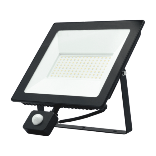 TOPE Lighting, 100W Led lauko prožektorius SU PIR SENSORIUMI TOLEDO UGR<21,5 IP65 4000K 6008100013