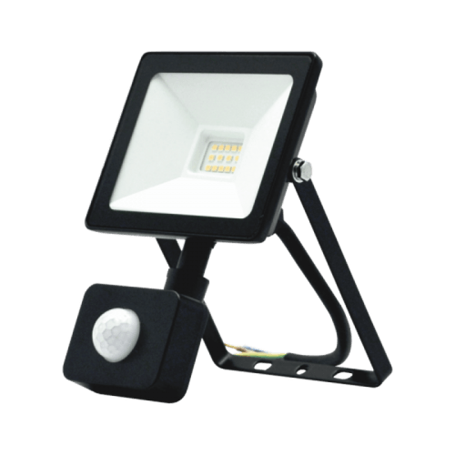 TOPE Lighting, 10W Led lauko prožektorius SU PIR SENSORIUMI TOLEDO UGR<21,5 IP65 4000K 6008100008