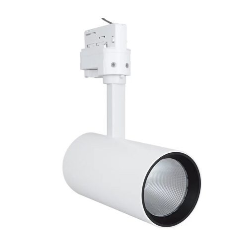 Šviestuvai bėginėms sistemoms 1F/3F 230V, Šviestuvas bėginėms sistemoms 3F Tracklight Spot white 24° 1750lm - 4200lm CRI90 24° IP20 Baltos spalvos