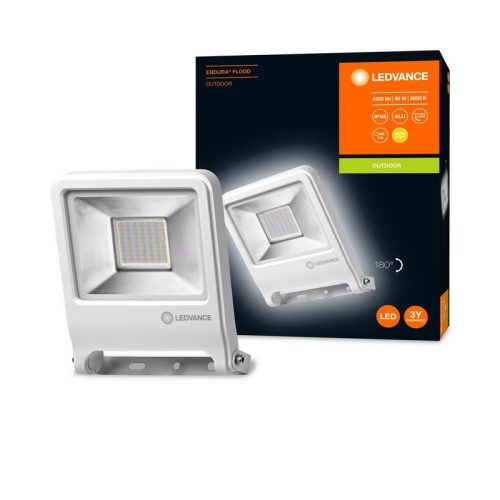 Lauko prožektoriai, LED prožektorius Baltas LED Floodlight 50W 120° 830 IP65