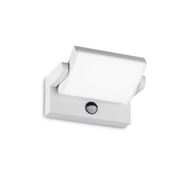 Ideal lux, Sieninis lauko šviestuvas Swipe LED 21W 3000K 307176 IP54 su Judesio davikliu