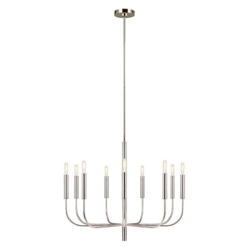 Elsteadlighting, Pakabinamas lubinis šviestuvas Brianna 9 Light Chandelier FE-BRIANNA9-PN E14 IP20