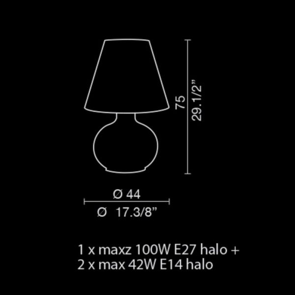 LIGHT4, Stalinis šviestuvas Candy E27/E14 IP20