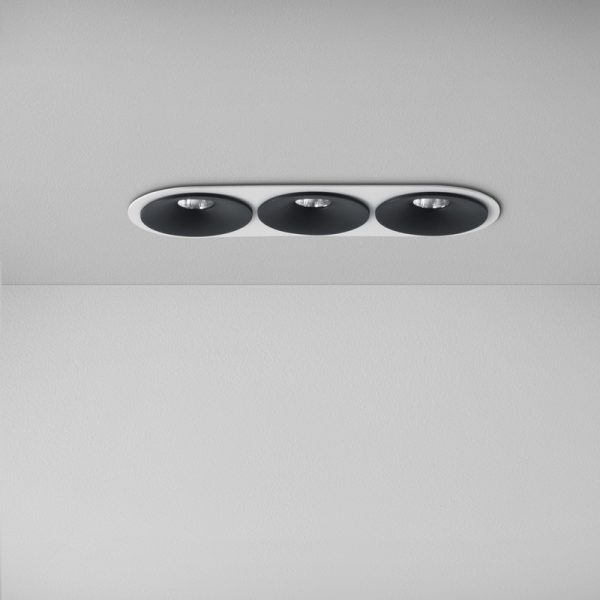 ZAHO Lighting, SPEAKER RD60 Įleidžiamas trigubas šviestuvas 16W 1640lm 60°/36°/20° IP44