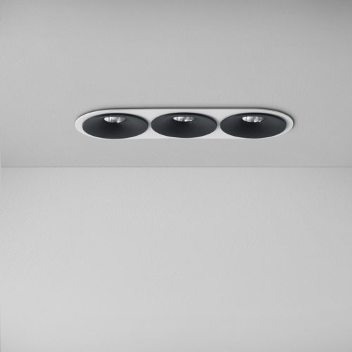 ZAHO Lighting, SPEAKER RD60 Įleidžiamas šviestuvas trigubas 16W 1640lm 60°/36°/20° IP20