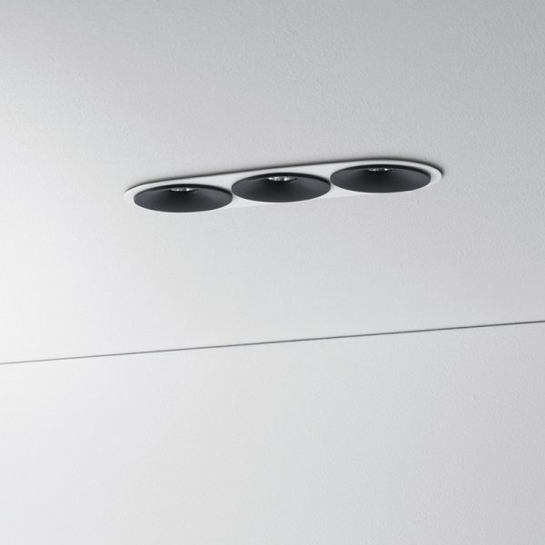 ZAHO Lighting, SPEAKER RD60 Įleidžiamas šviestuvas trigubas 16W 1640lm 60°/36°/20° IP20