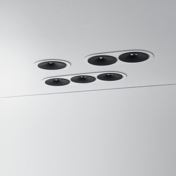 ZAHO Lighting, SPEAKER RD60 Įleidžiamas šviestuvas trigubas 16W 1640lm 60°/36°/20° IP20