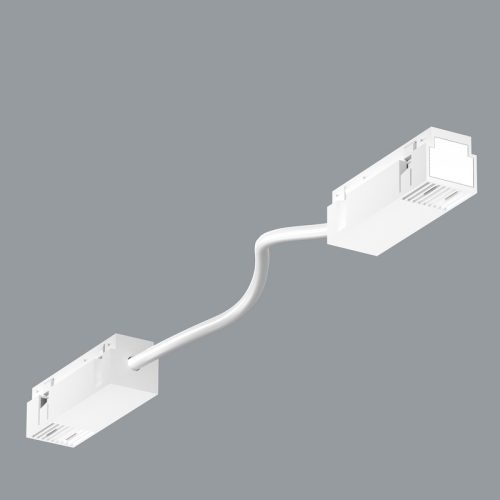 Bėginio apšvietimo sistemų priedai CLICK 48V, INSIGHT - FEED CONNECTOR Flexible electrical connector with cable 48V/DC, White