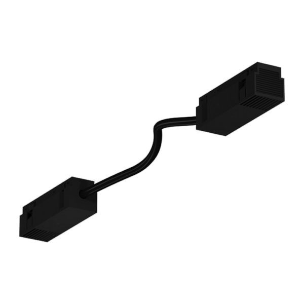 Bėginio apšvietimo sistemų priedai CLICK 48V, INSIGHT FEED CONNECTOR with cable  L=125mm, black