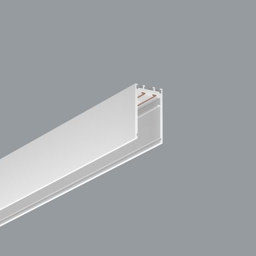 Profiliai bėginėms sistemoms CLICK 48V, INSIGHT PROFILE paviršinis/pakabinamas profilis 48V/DC, RAL9016 Baltos spalvos 36.001