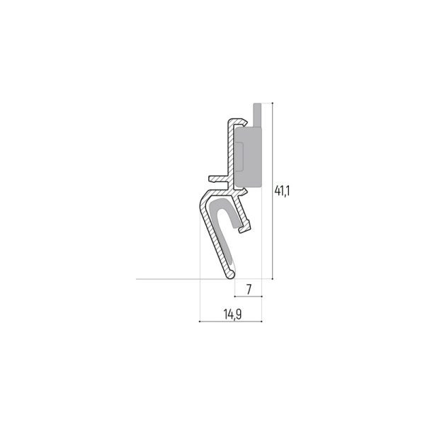 KRAAB SYSTEMS, Ventilation profile AirKraab 2m ilgio 2.0 1.4.1 Kraab systems