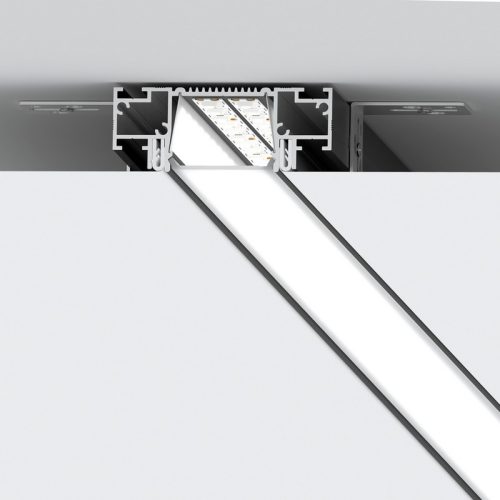Šešėlinė siūlė Kraab systems, įleidžiamas led profilis įtempiamoms luboms SLIM line 2m ilgio 1.40.2 / 1.40.1 Kraab systems