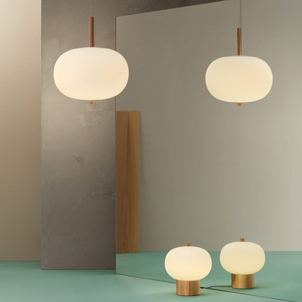 Pakabinami šviestuvai, Pakabinamas šviestuvas Ilargi Ø320 LED 18.9 LED warm-white 2700K PHASE CUT Light wood 1054lm