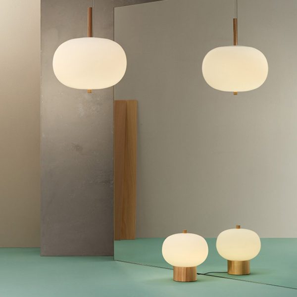 Pakabinami šviestuvai, Pakabinamas šviestuvas Ilargi Ø320 LED 18.9 LED warm-white 2700K DALI Light wood 1054lm
