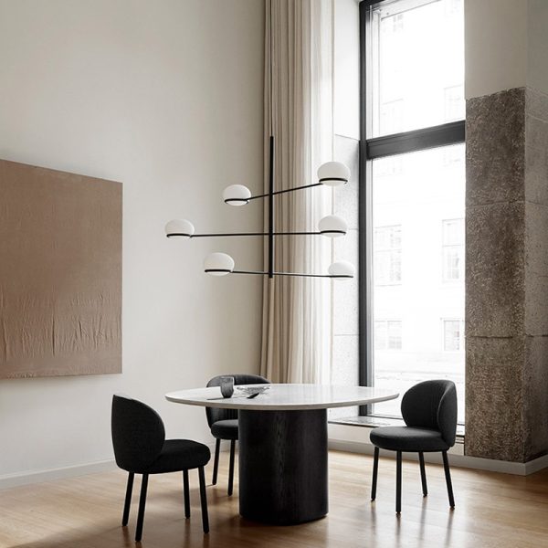 Pakabinami šviestuvai, Pakabinamas šviestuvas  Coco Chandelier E14 54 Black 3550lm