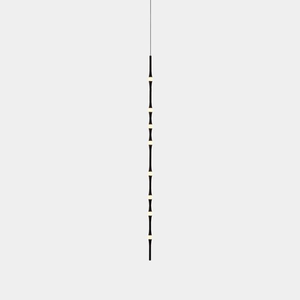 Pakabinami šviestuvai, Pakabinamas šviestuvas Dew Vertical 1700mm Surface LED 21.1 LED warm-white 2700K 0-10V Black 1383lm