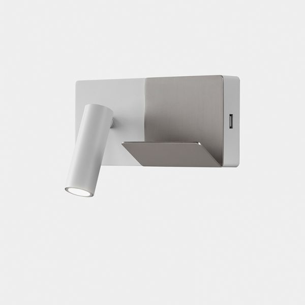 Sieniniai paviršiniai šviestuvai, Sieninis šviestuvas lights E-lamp Mini LED 3.2 LED warm-white 2700K ON-OFF White 137lm