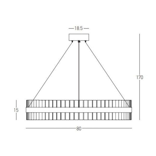 Zambelis Lighting, Pakabinamas lubinis šviestuvas 22040 68W IP20