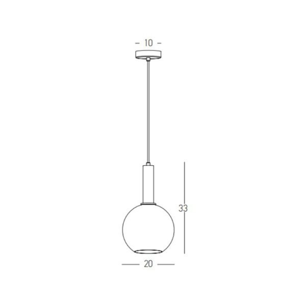 Zambelis Lighting, Pakabinamas lubinis šviestuvas 22071 E27 max. 40W IP20