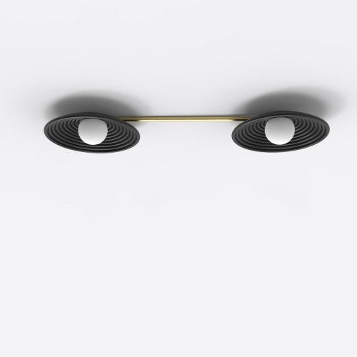 ROBIN lamps, Sieninis šviestuvas Randa ceiling duo Juodai matinis ROBIN 4491 Robin