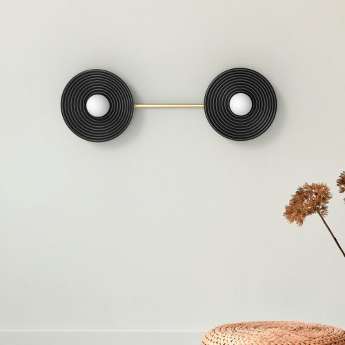 ROBIN lamps, Sieninis šviestuvas Randa ceiling duo Juodai matinis ROBIN 4491 Robin