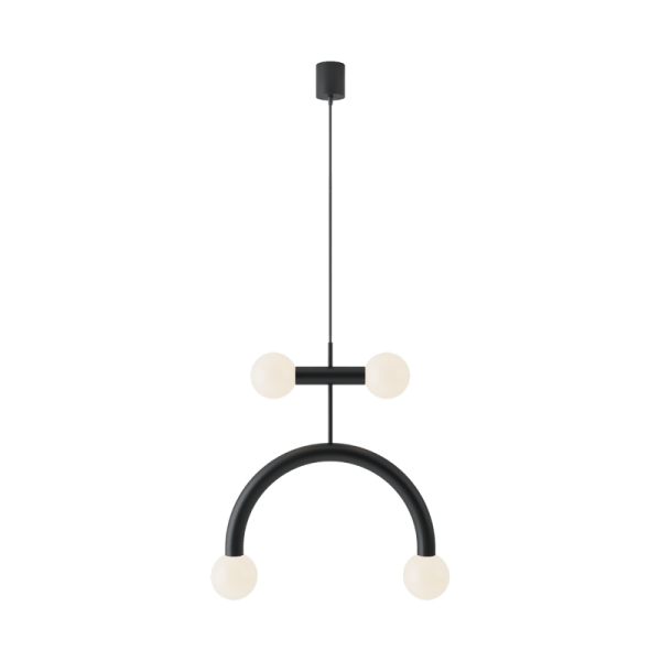 ROBIN lamps, Pakabinamas šviestuvas Rigoberta duo curved Juodai matinis ROBIN 189 Robin