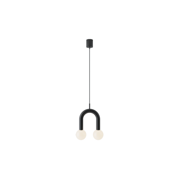 ROBIN lamps, Pakabinamas šviestuvas Rigoberta super curved Juodai matinis ROBIN 424 Robin