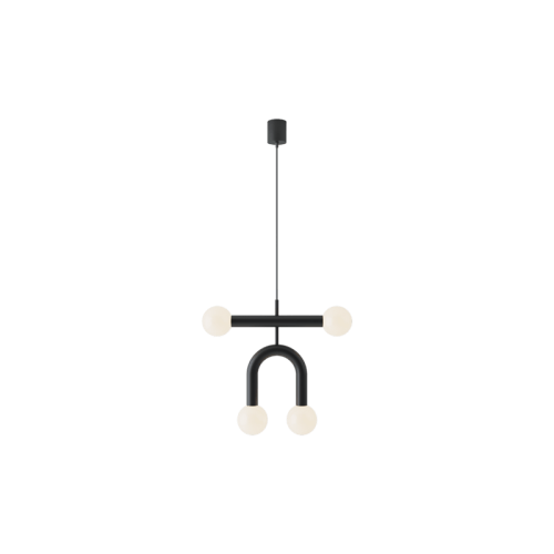 ROBIN lamps, Pakabinamas šviestuvas Rigoberta duo super curved Juodai matinis ROBIN 509 Robin