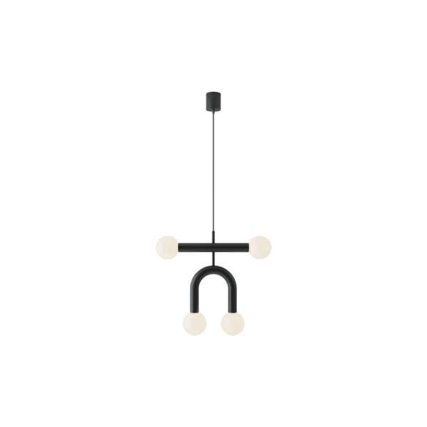ROBIN lamps, Pakabinamas šviestuvas Rigoberta duo super curved Juodai matinis ROBIN 509 Robin